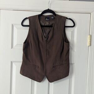 Brown Sleeveless Vest